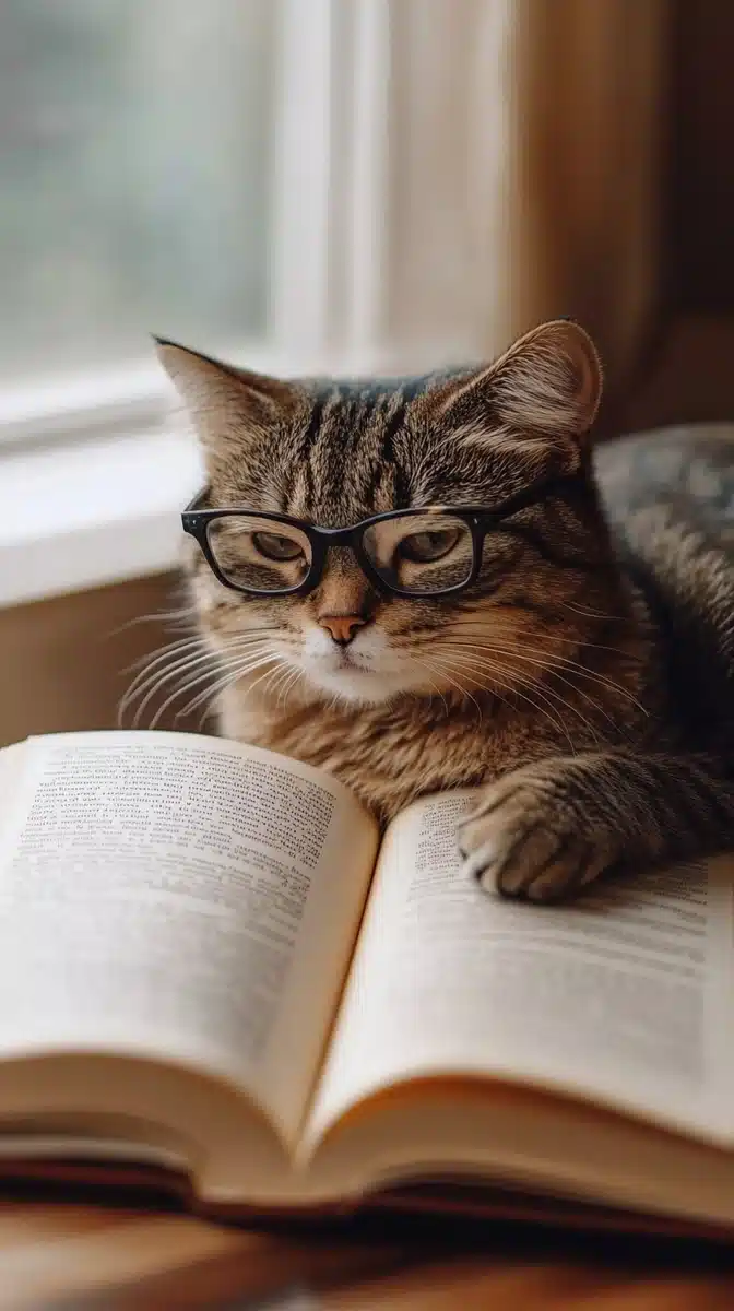 Cute Cat With Coffee