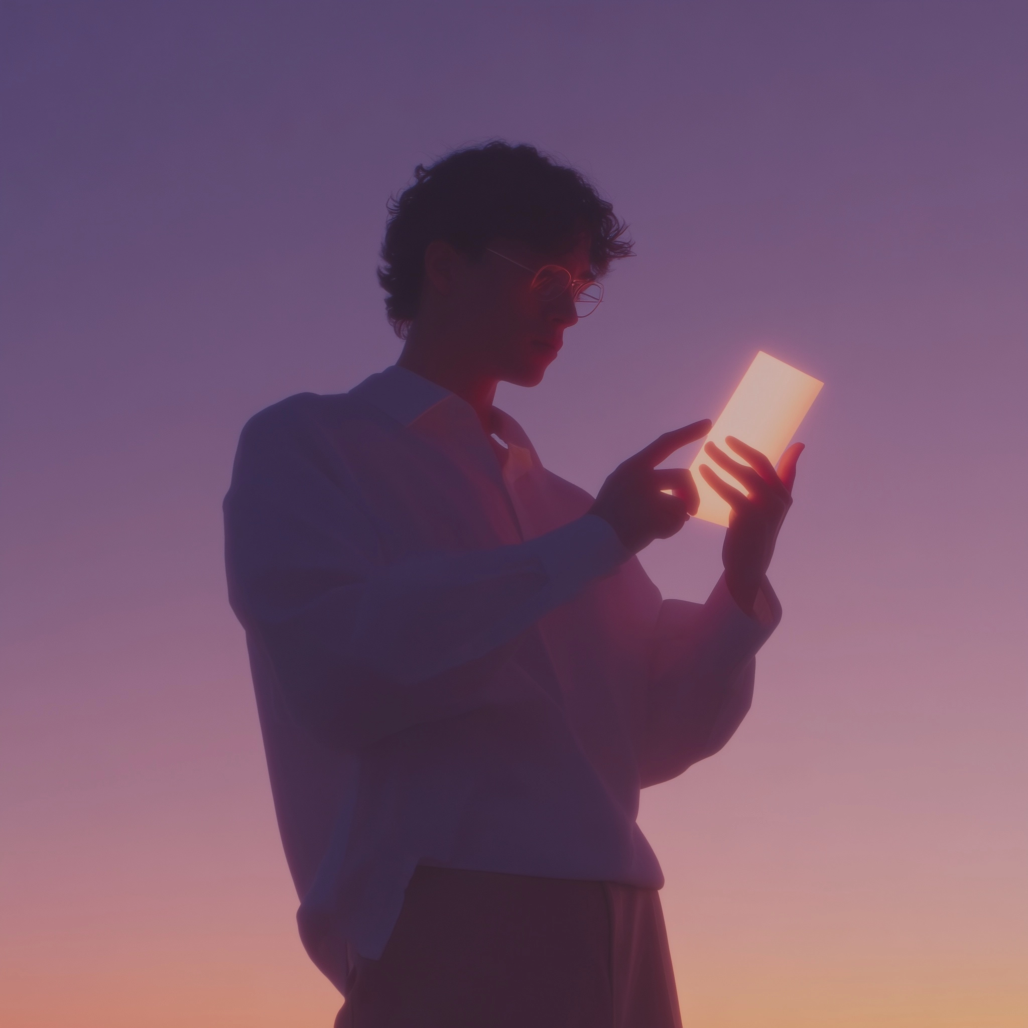 Person using device