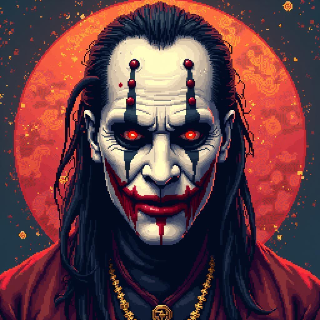 Slipknot Reimagined With Chinese Opera Pixel Masks