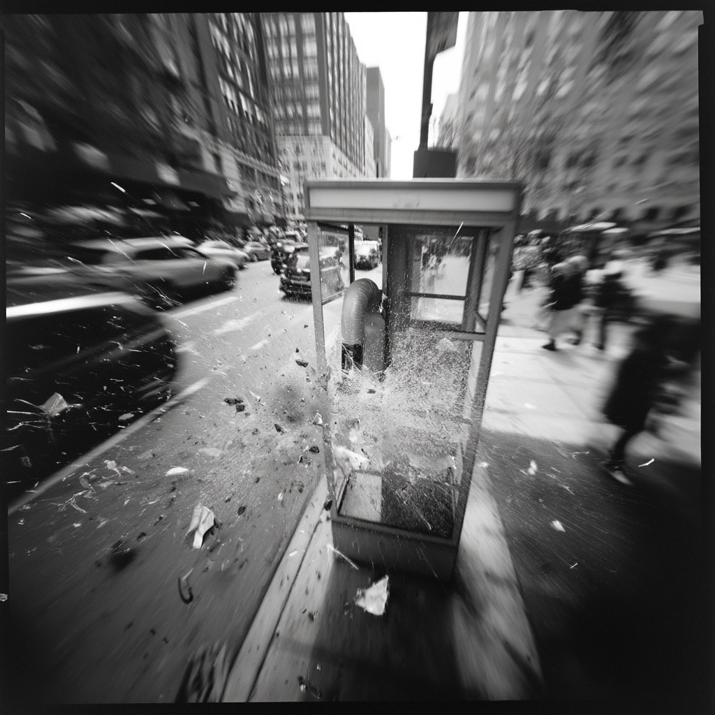 In the style of Roger Ballen, ultra wide angle surreal black and white lomography style photograph
