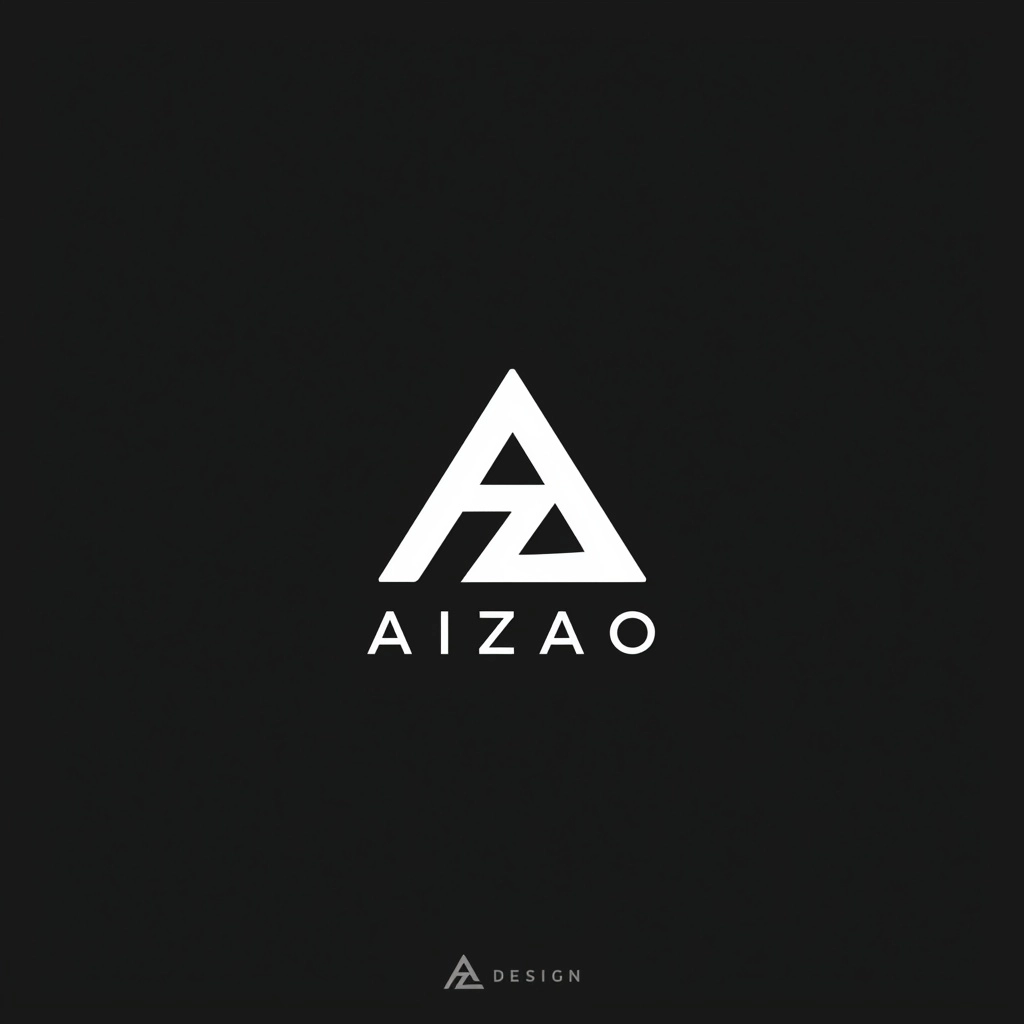 Please design a creative logo based on the company name "AIZAO." The logo should be centrally aligne