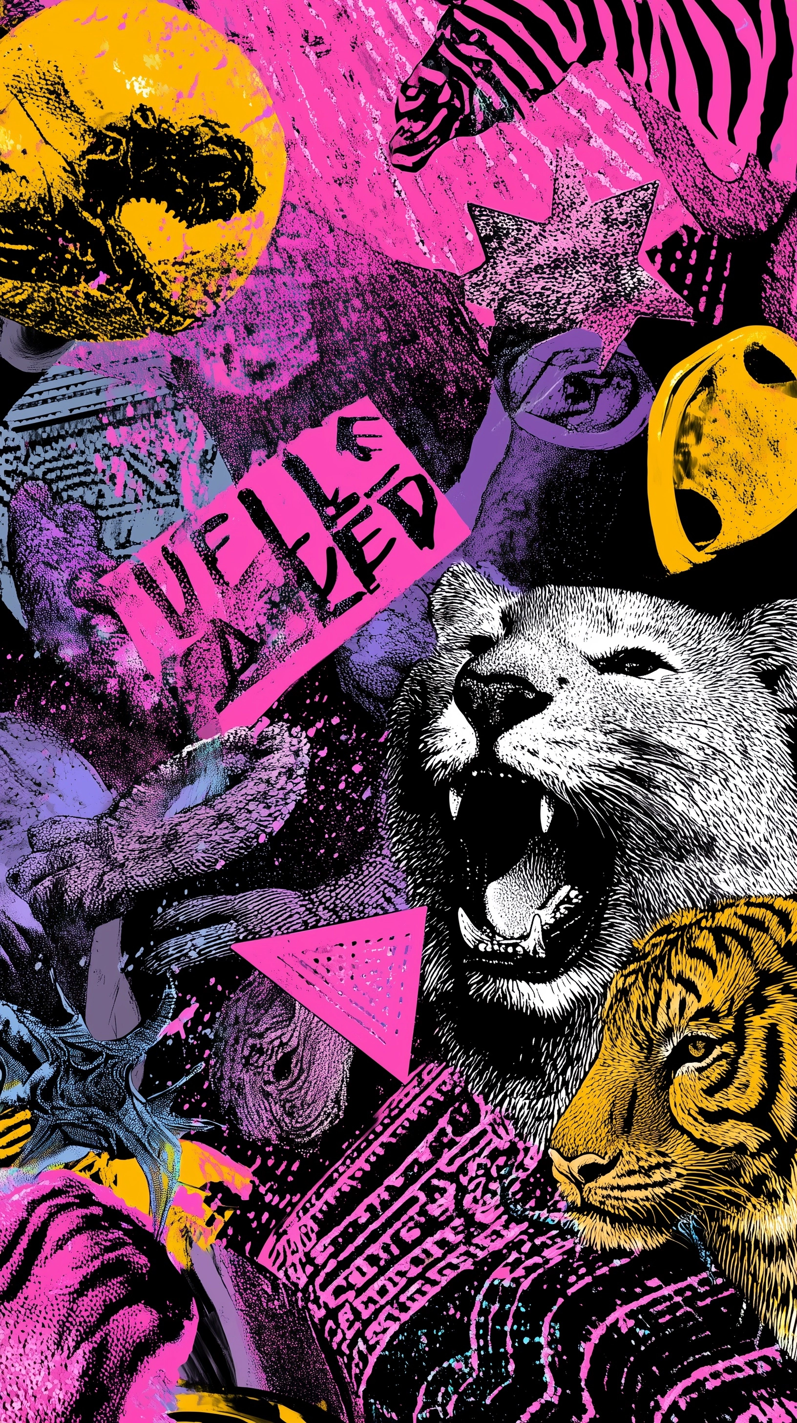 Scenes from a wild party, flyer design