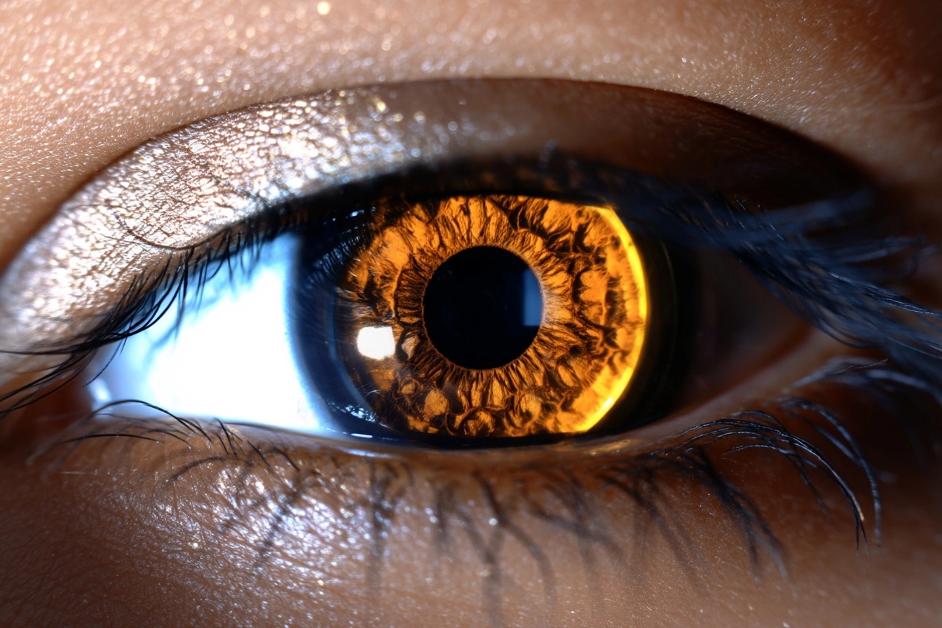 Eye Iris macro close detailed