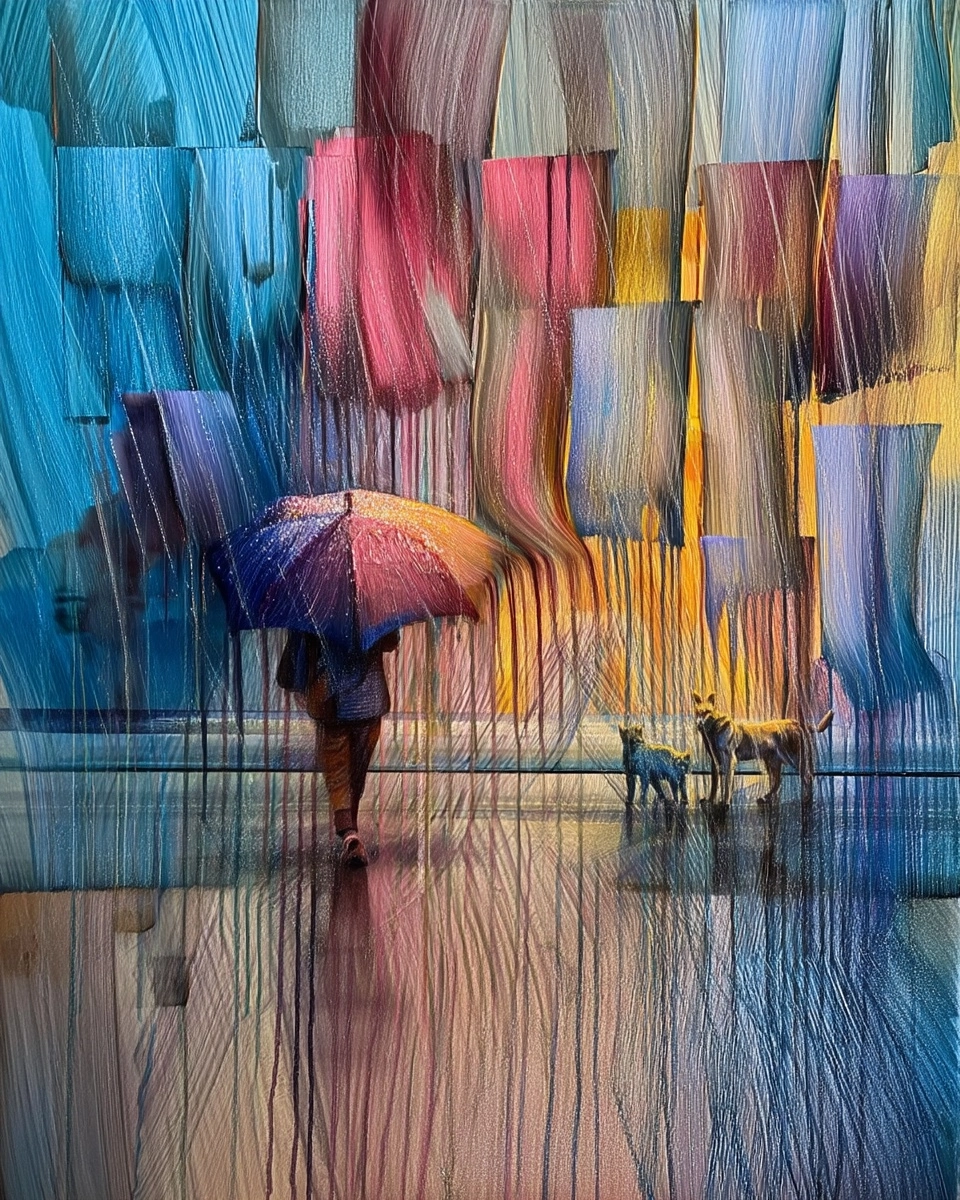 #abstractthursday It's raining cats and dogs!