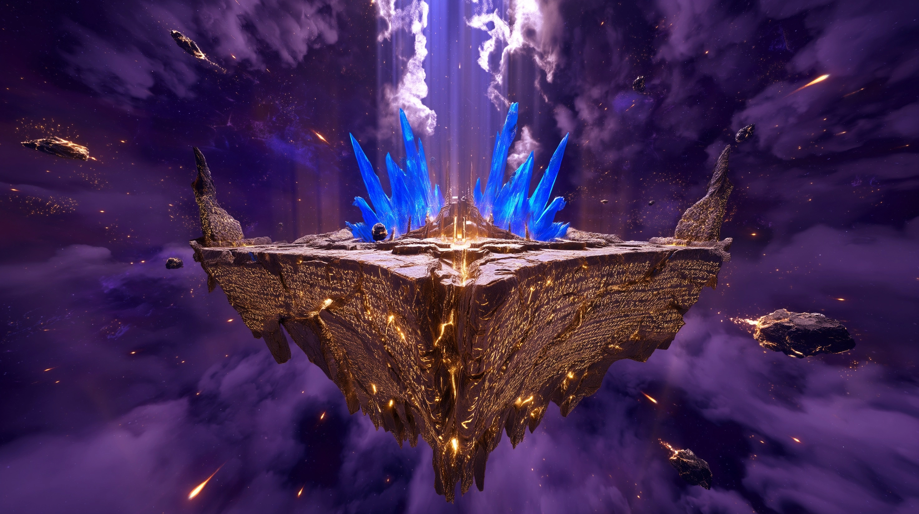 Epic wide shot, low angle shot, ultra wide-angle lens, symmetrical composition