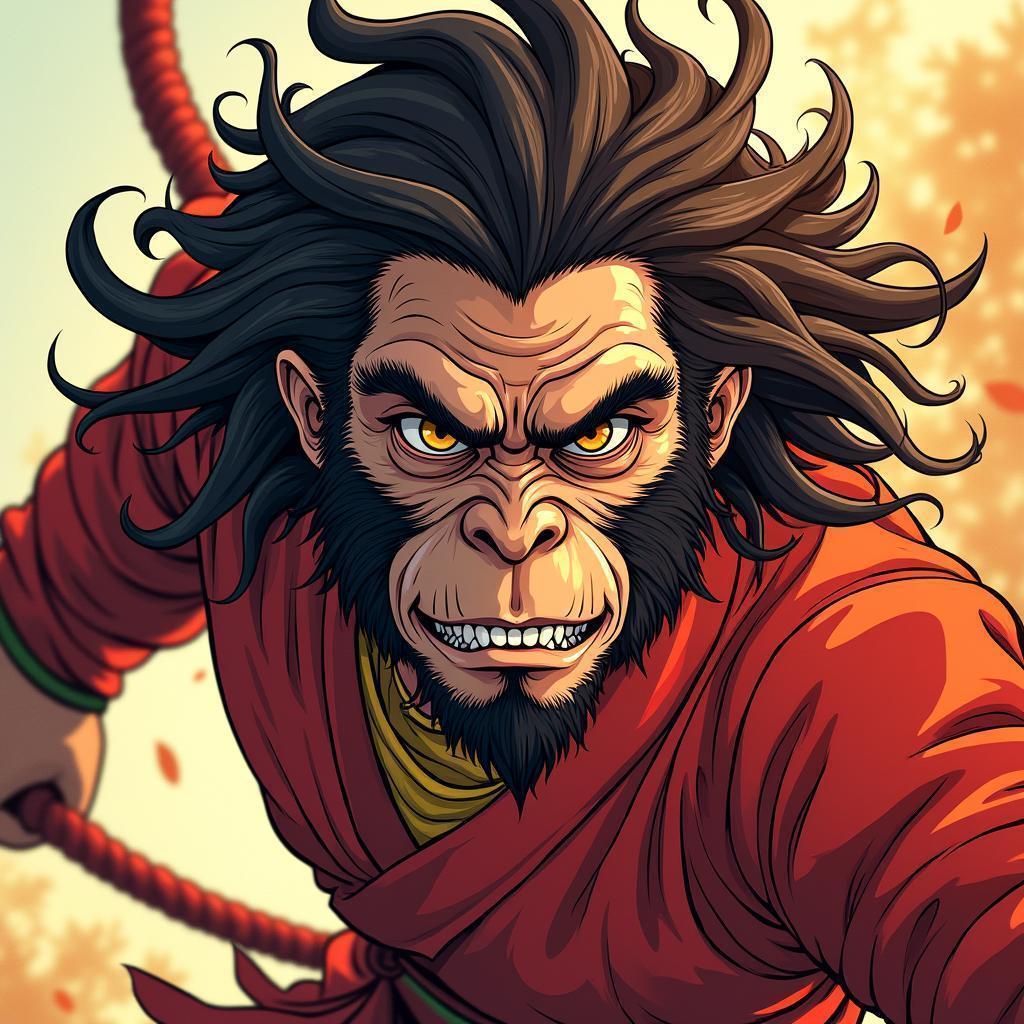 Paul Dano as the Fierce Monkey King