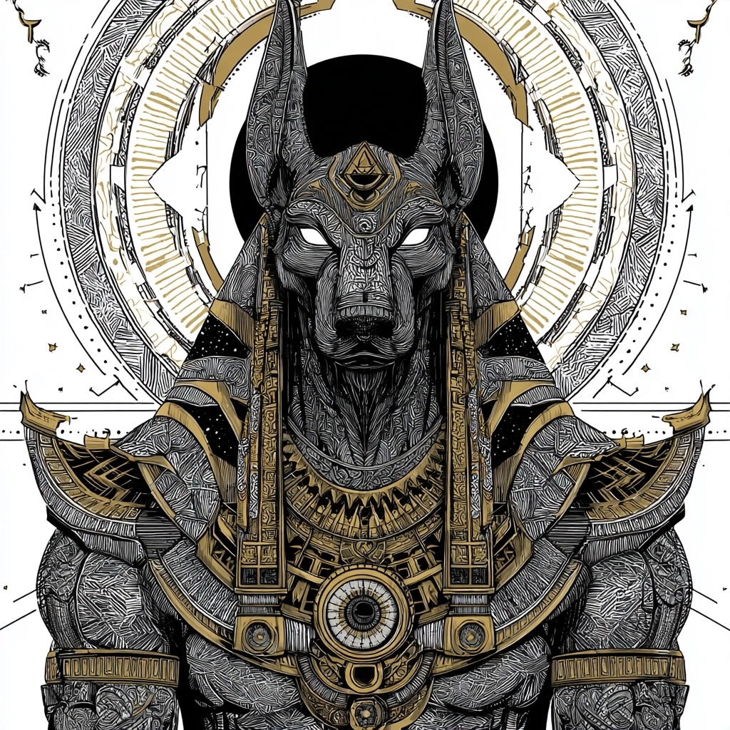 Egyptian God, fiction, wallpaper, Neo traiditional viral design wow. Egyptian, all 7 chakras