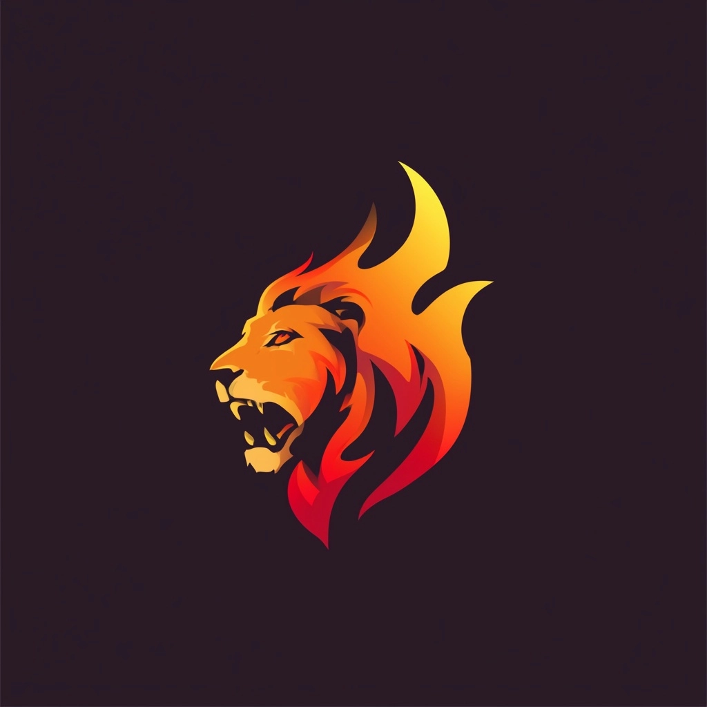Flame Lion Gaming Company Logo