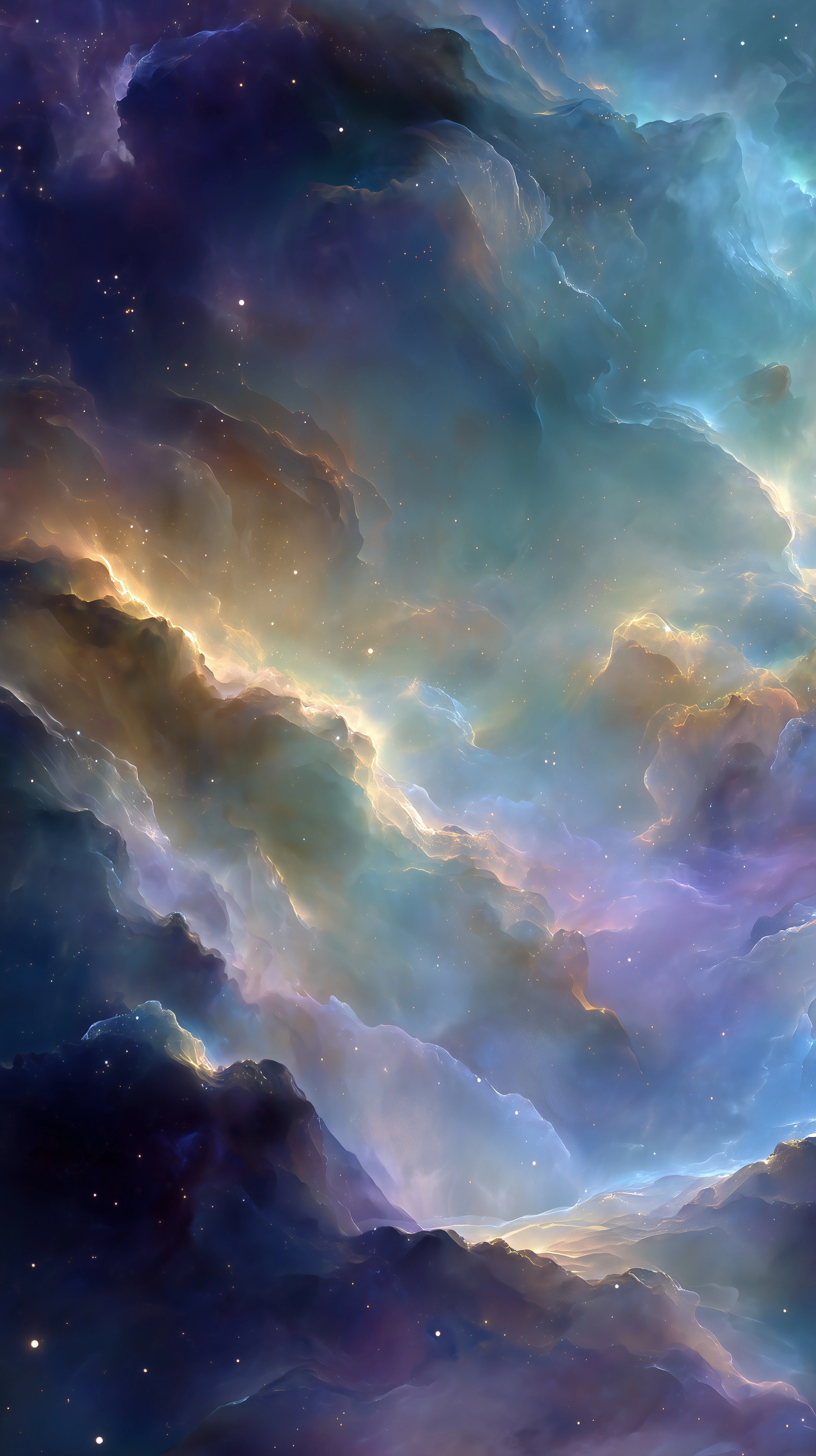 A vast surreal nebula cosmos stretching infinitely across space