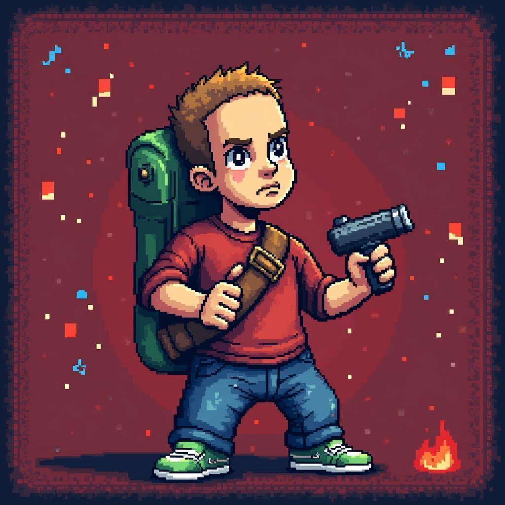 Andrew Tate as a Retro Pixel Sprite