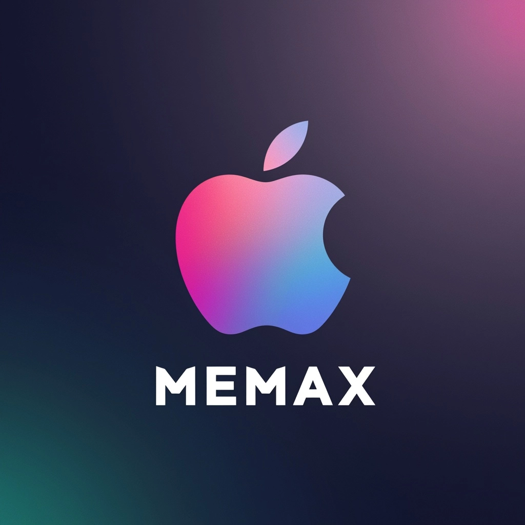A simplistic elegant logo/icon for a tech startup named "memax" focusing on memory layer for ai agen