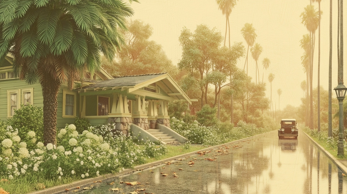 A hyper-detailed, atmospheric photograph capturing a classic