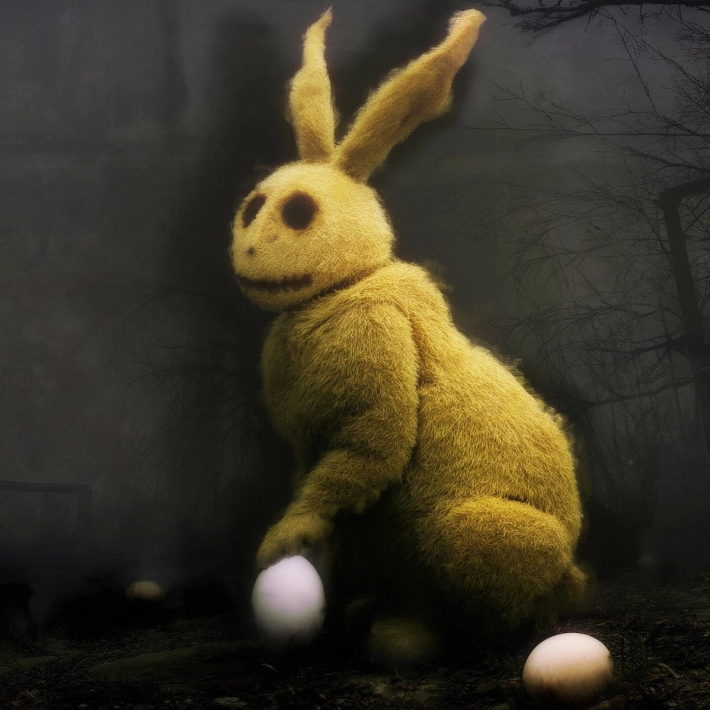 Mustard easter bunny