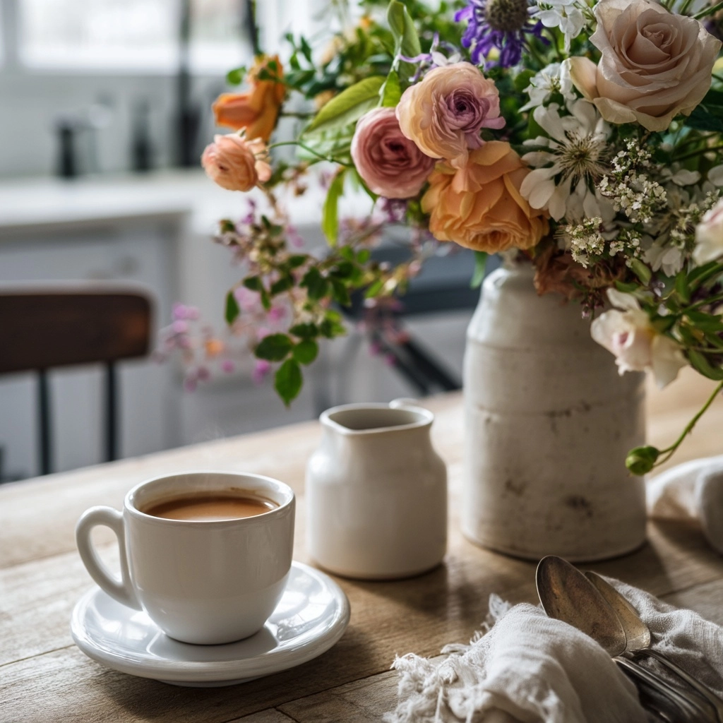 Turning Coffee Into a Daily Ritual, barista style coffee, morning, cozy farmhouse kitchen