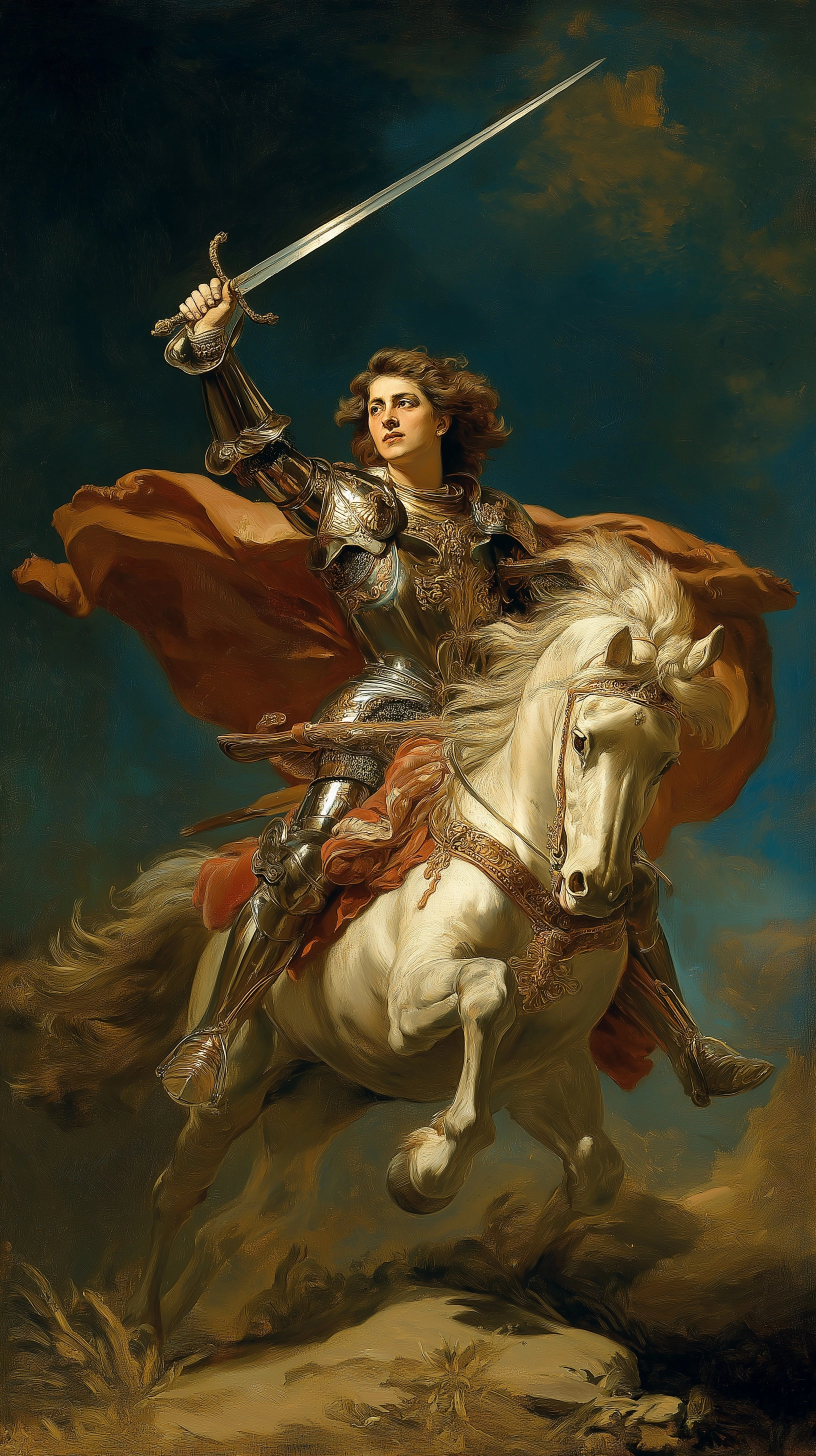 Francesco Solimena's painting depicting Pierre D'Aubusson