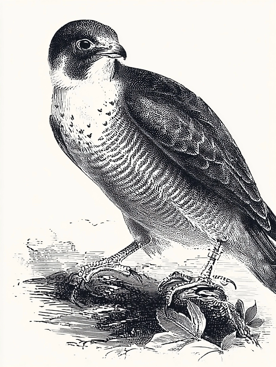 A peregrine falcon