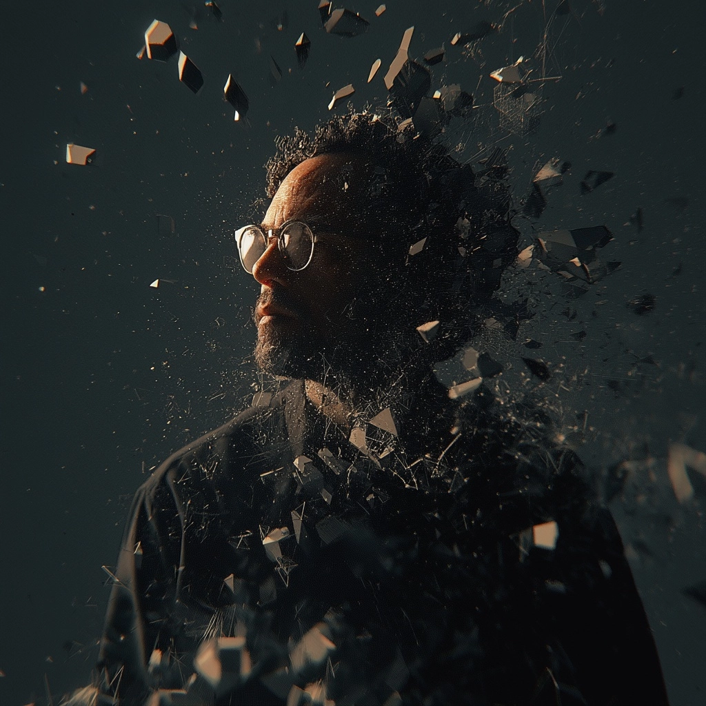 Cinematic artistic portrait of a creative director and motion designer