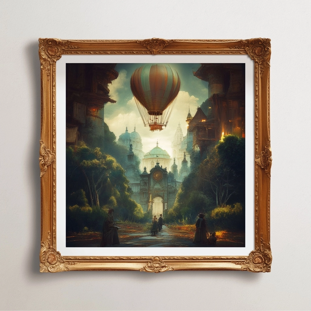 Create a vintage frame mockup just like this one