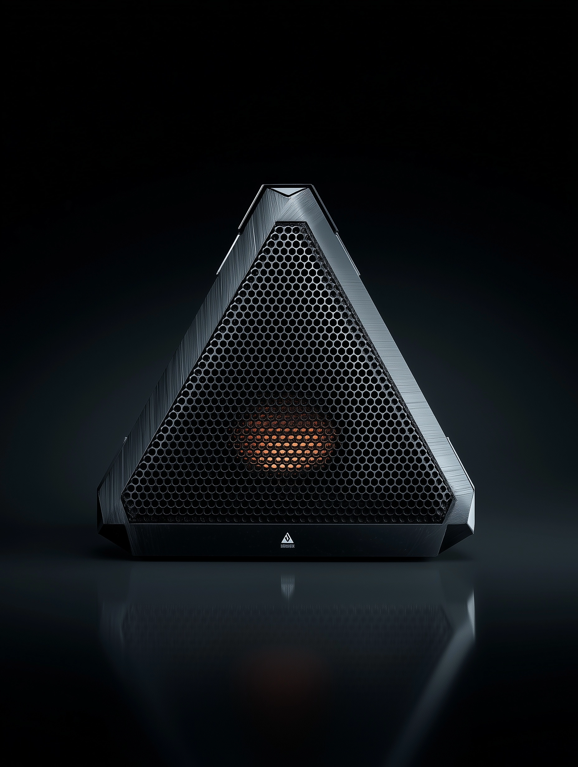 Imagine a photography of a bluetooth speaker wireless created by the Canadian brand Adamson and base