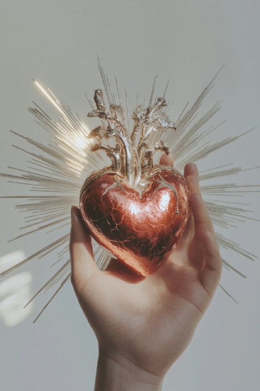 Antique Hand with Sacred Heart
