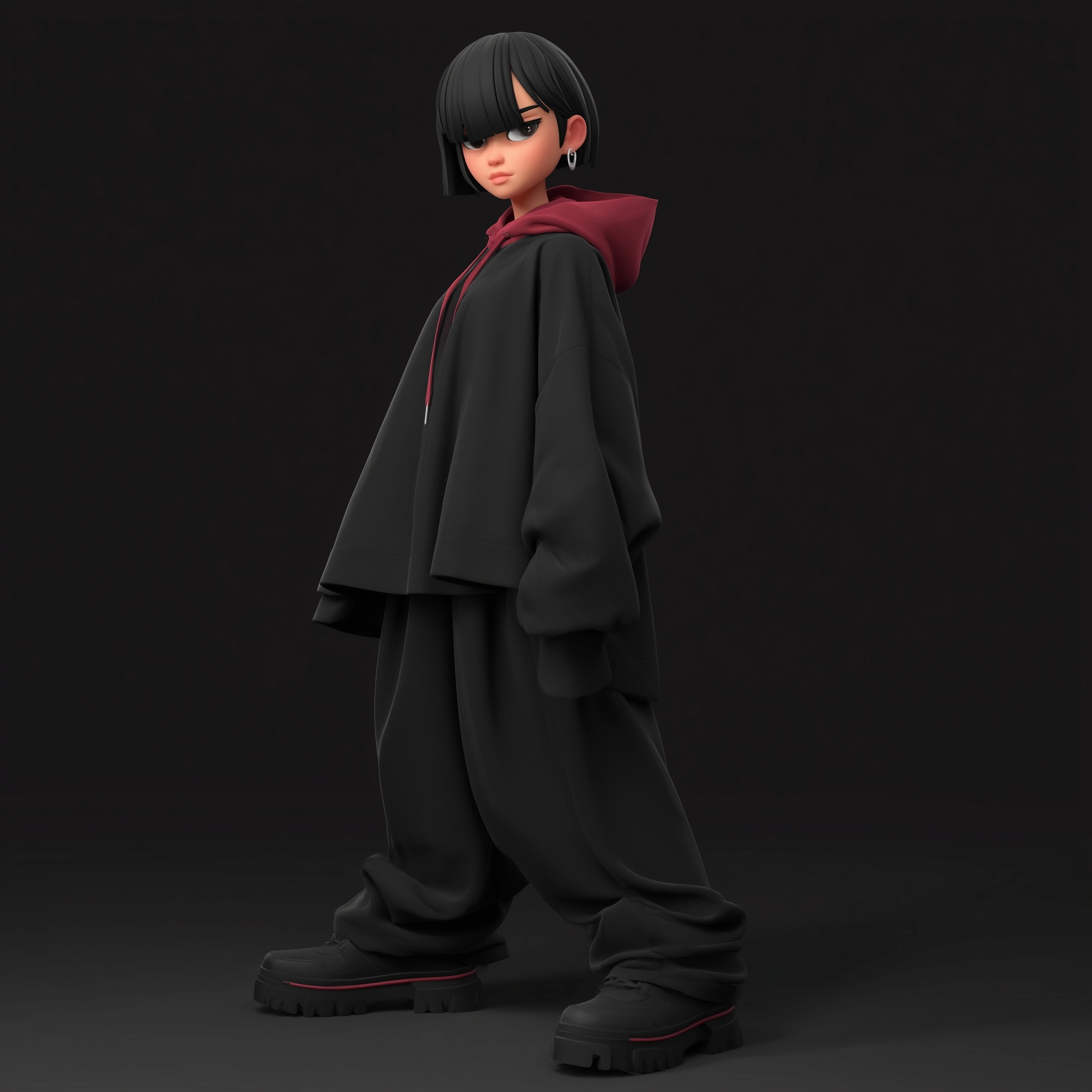 Full body character design, stylized western animation 3D CG look