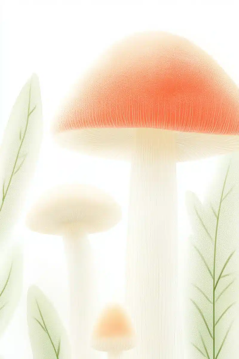 Mushroom Forest Illustration