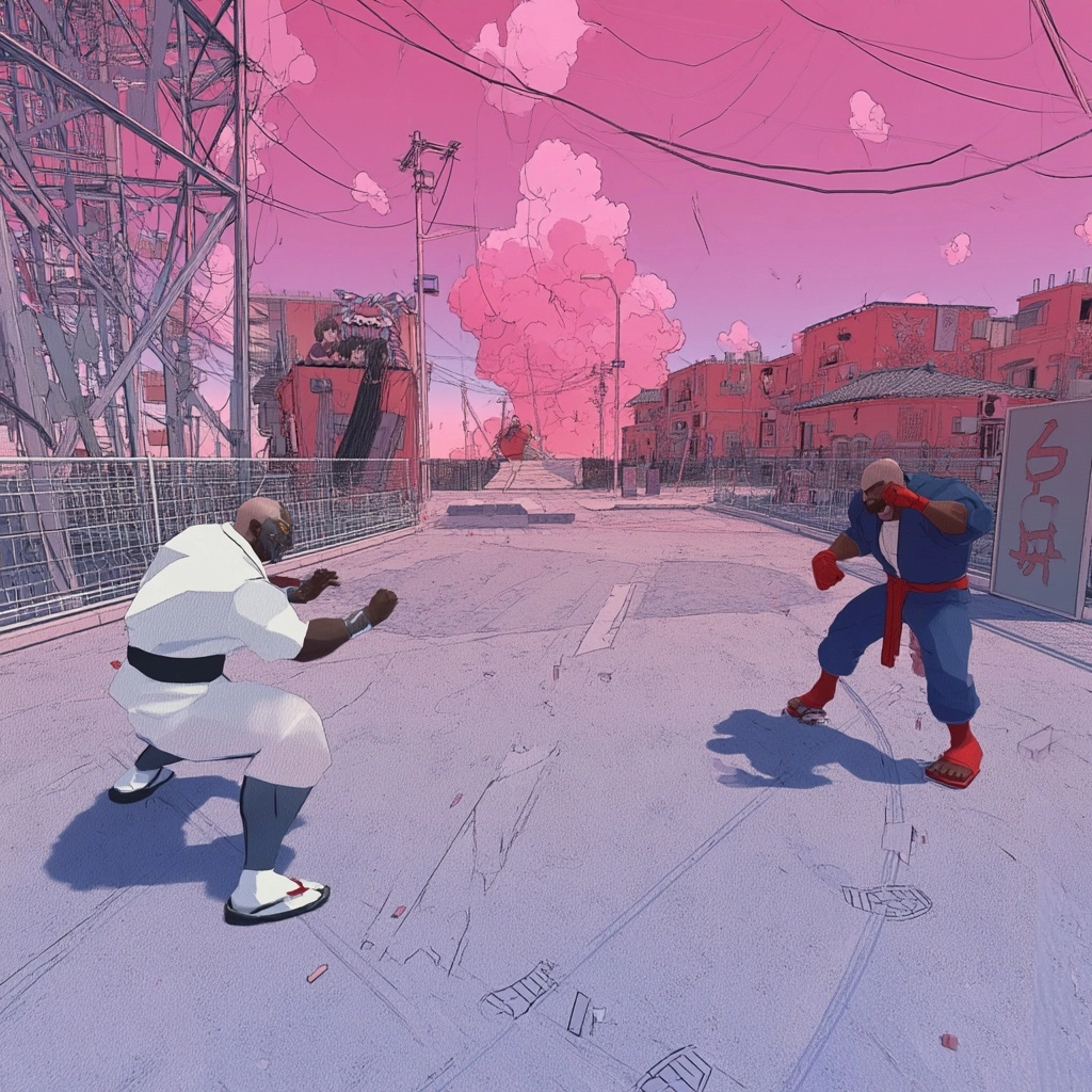 Two player fighting game