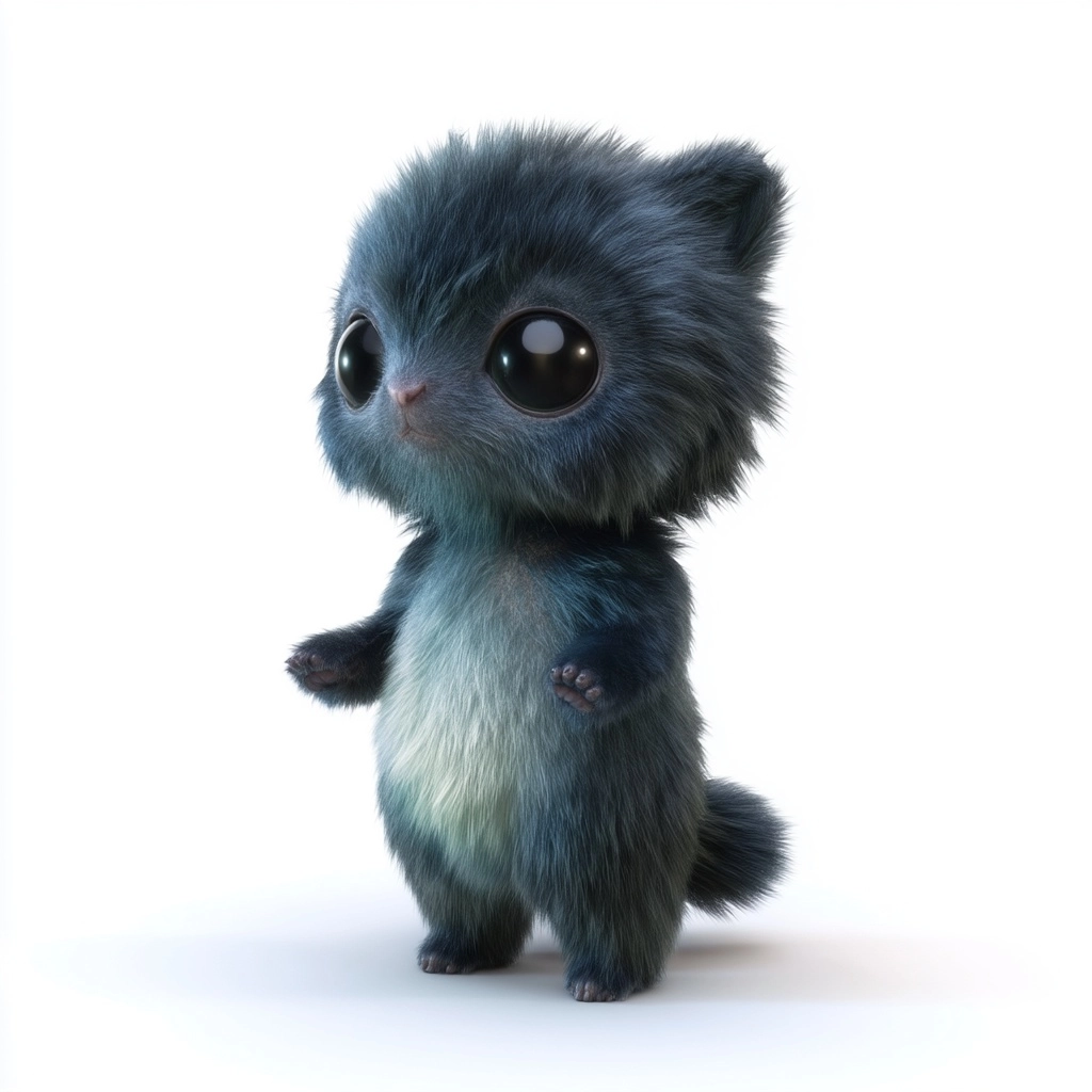 Original character design, charming animal-based mascot character