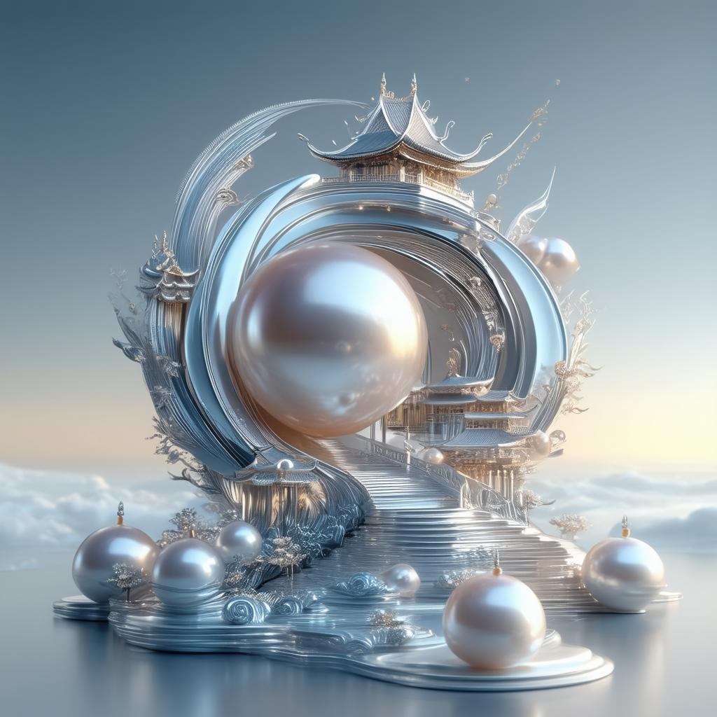 Oriental Pearl Tower in Sleek Octane Metal