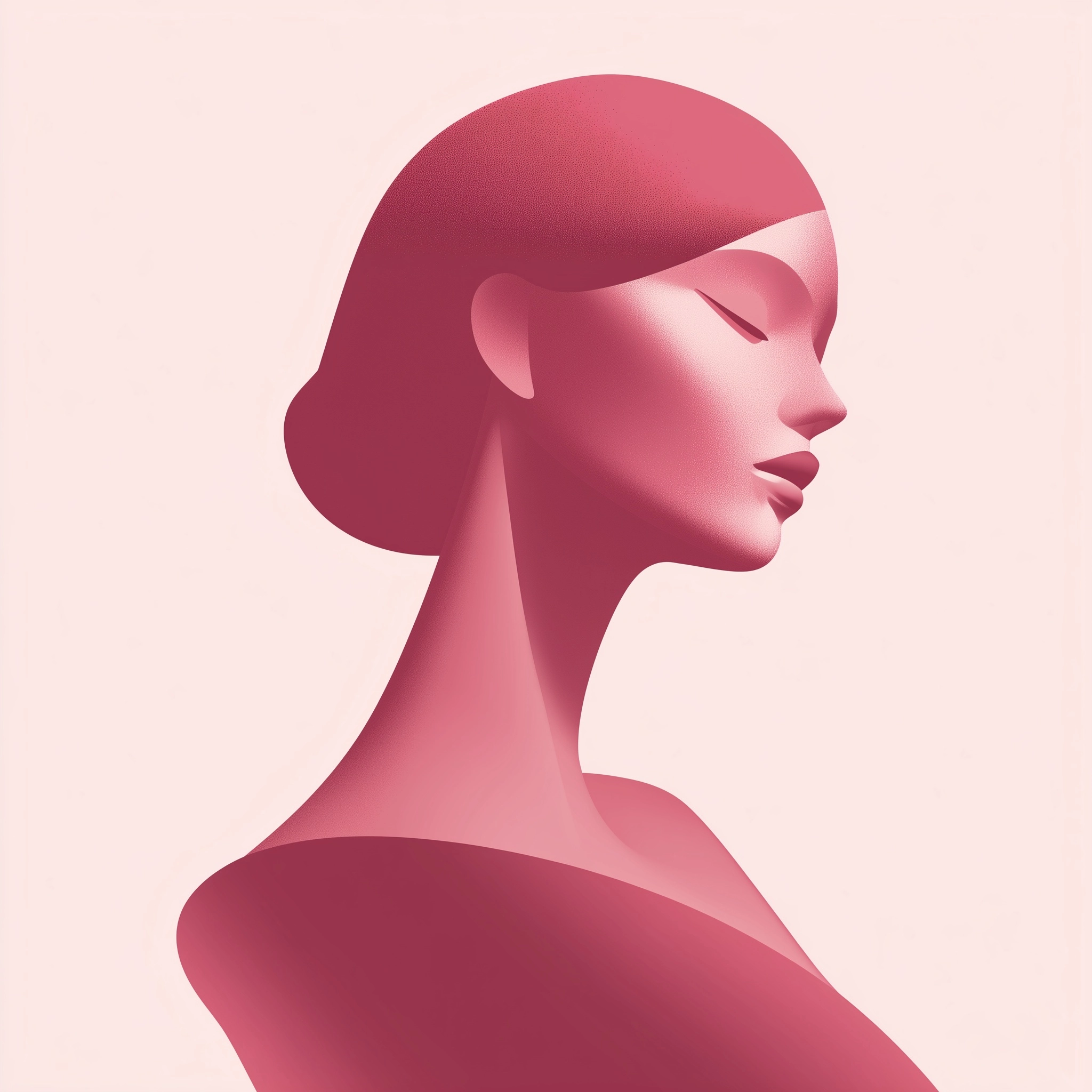 Abstract digital illustration in the style of minimalism