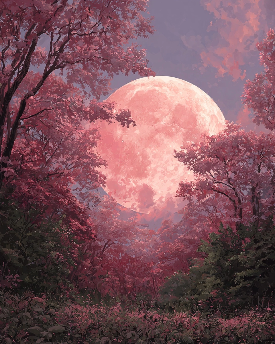 April 'pink' moon