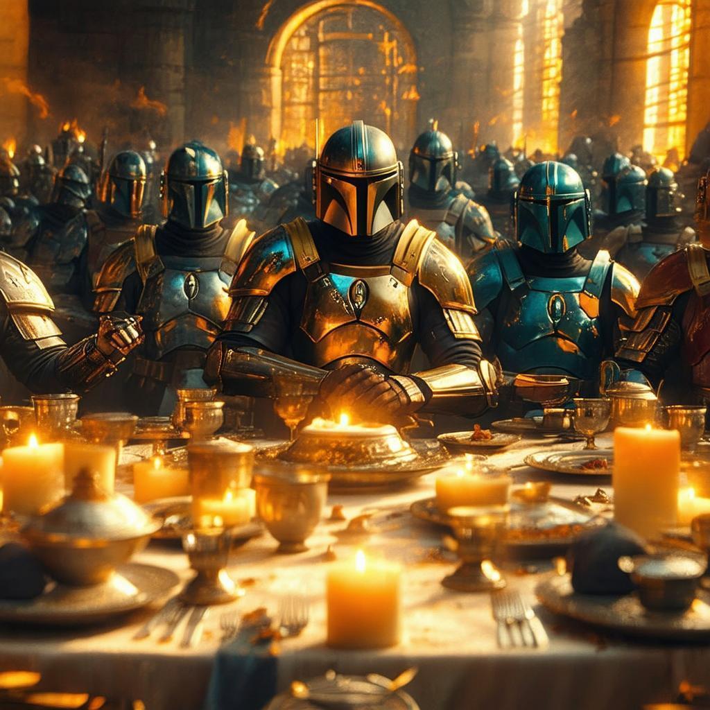 The Mandalorian Last Supper in Octane Render