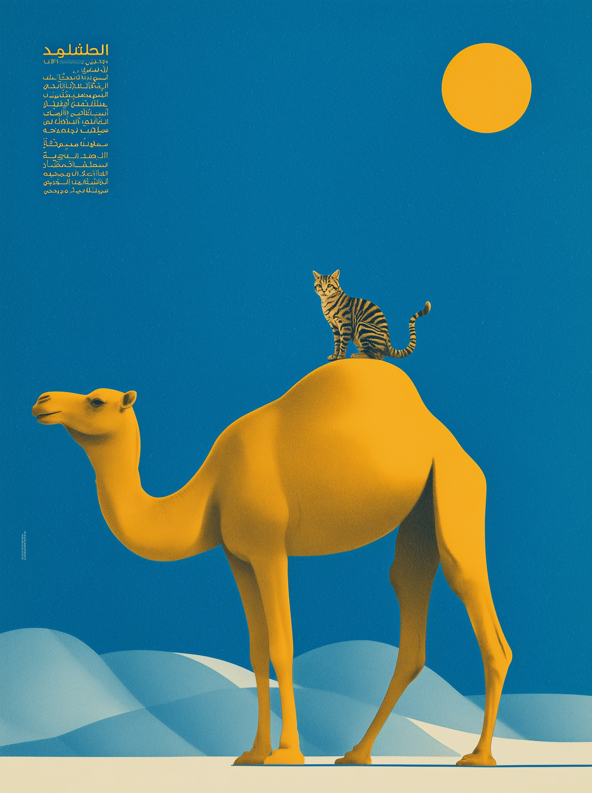 A poster of the arabic festival unfolding in the style of memphis