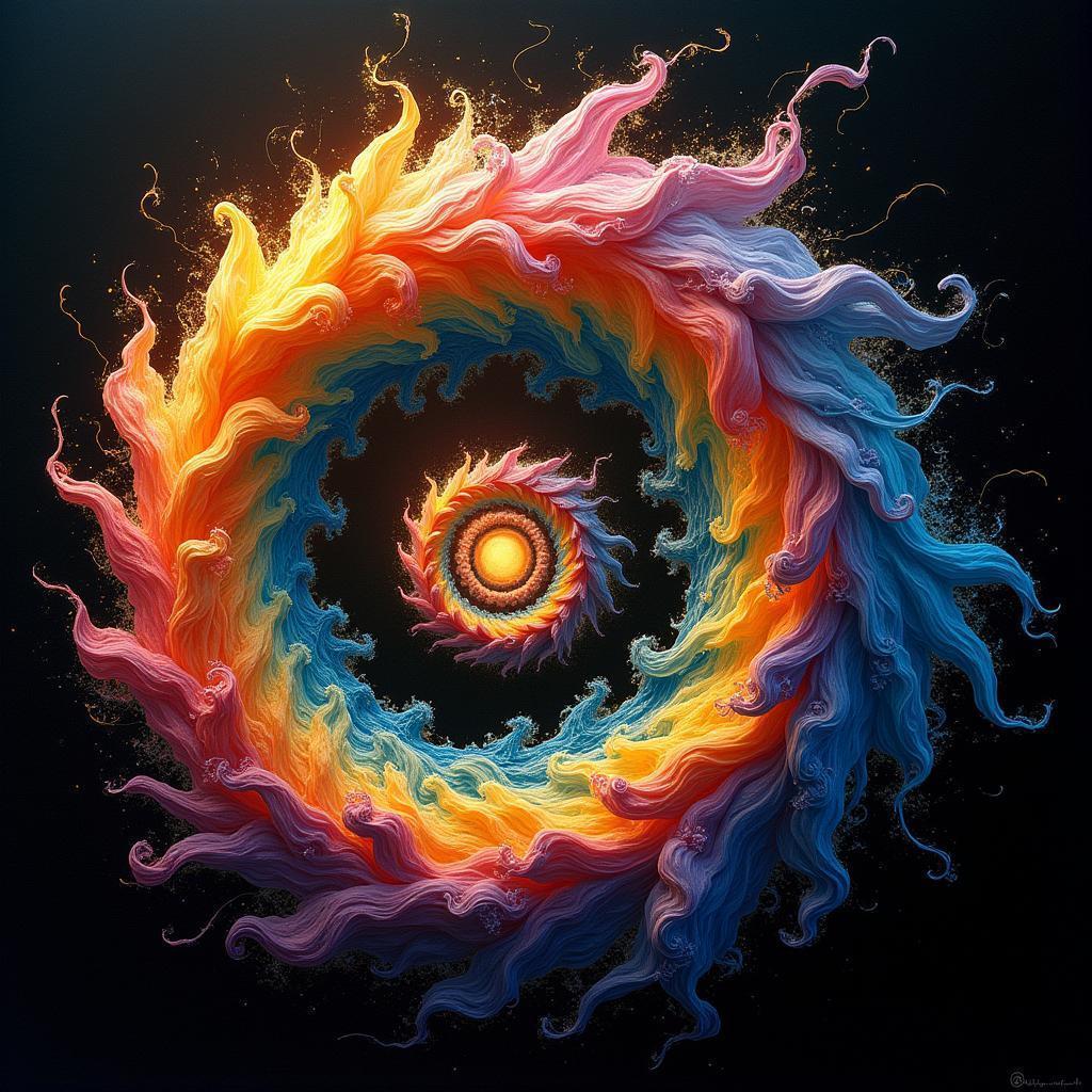Vivid Color Spiral Captured on Provia Film