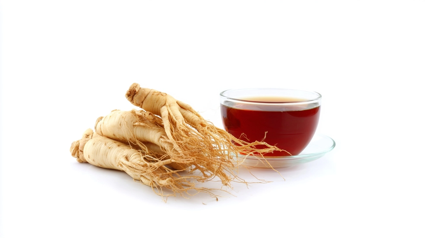 High Resolution Picture of Ginseng Tea Isolated on White Background 10 Cinematic [subject] in [envir