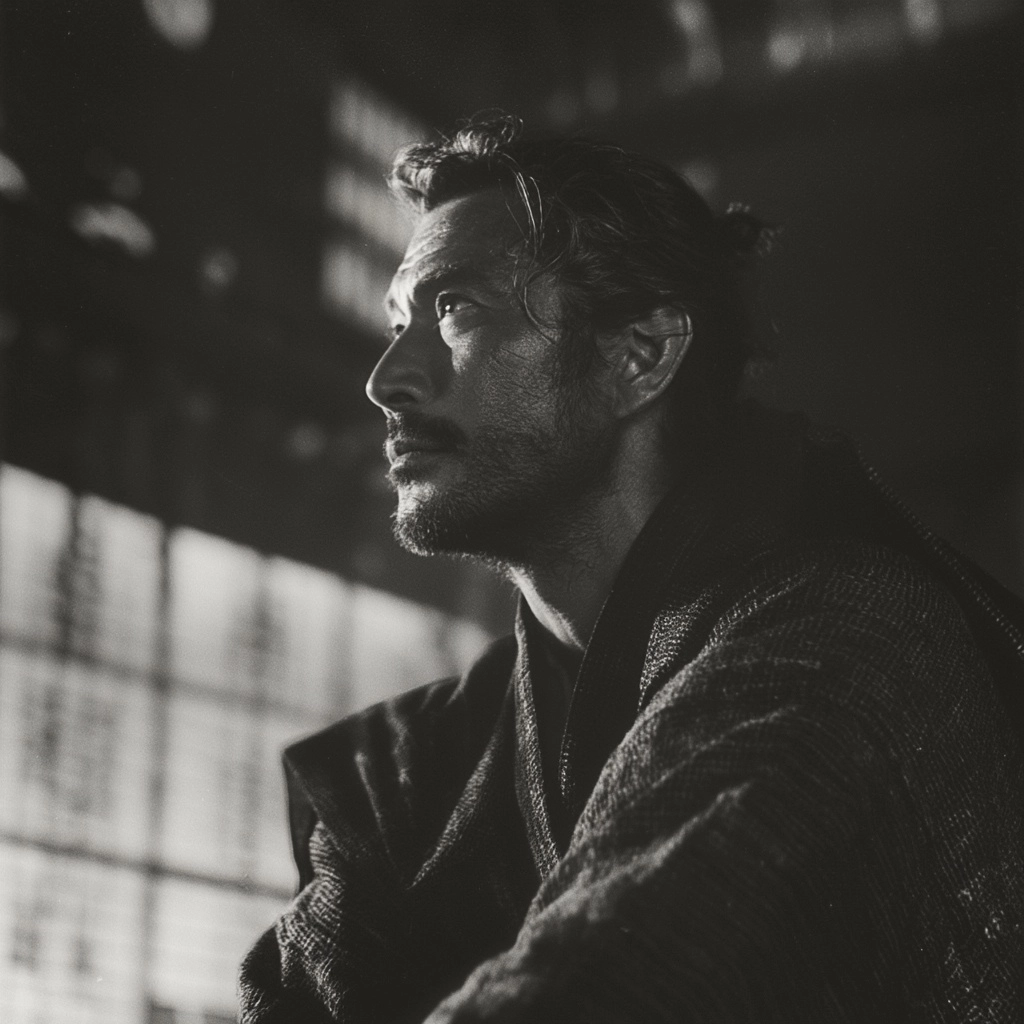 Cinematic still by akira kurosawa. 2001 space oddessy