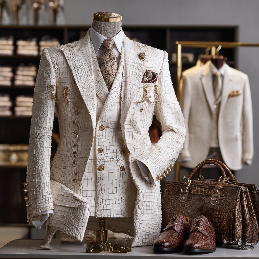 A custom luxurious elegant big and tall suits for men