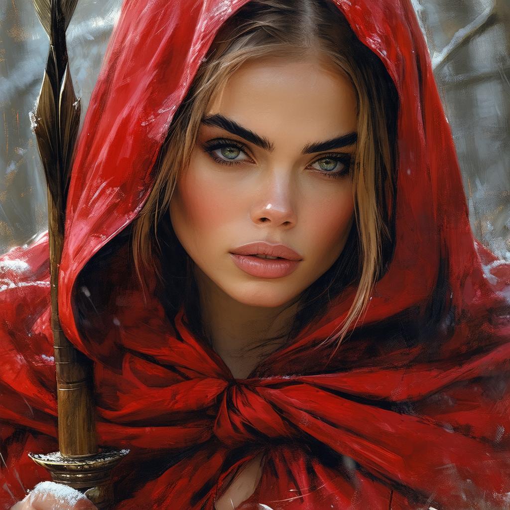 Cara Delevingne as Amazon Red Riding Hood