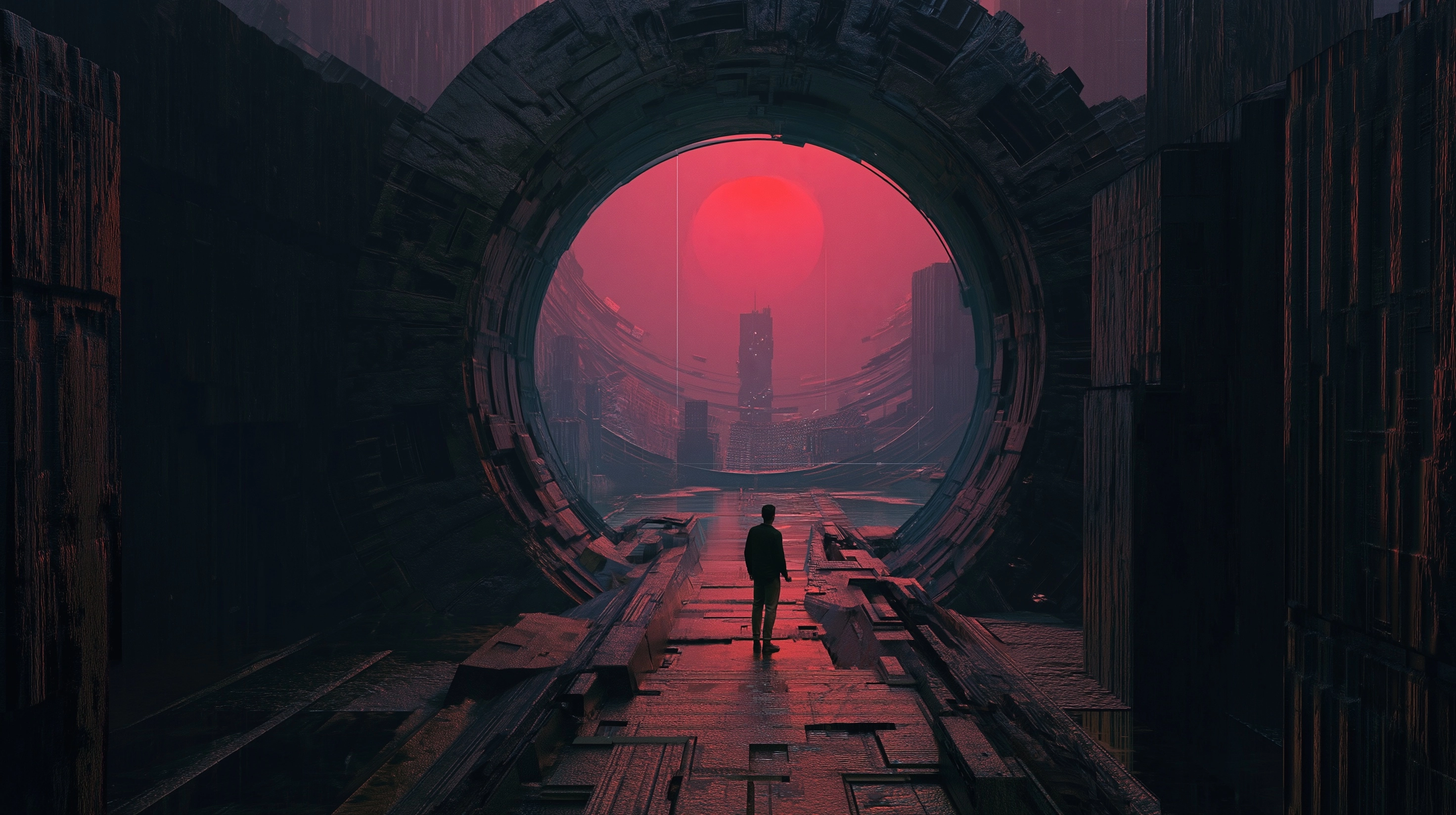 Retro-Futuristic dark fantasy sci-fi aesthetics, photorealistic photorealism with cinematic colour c