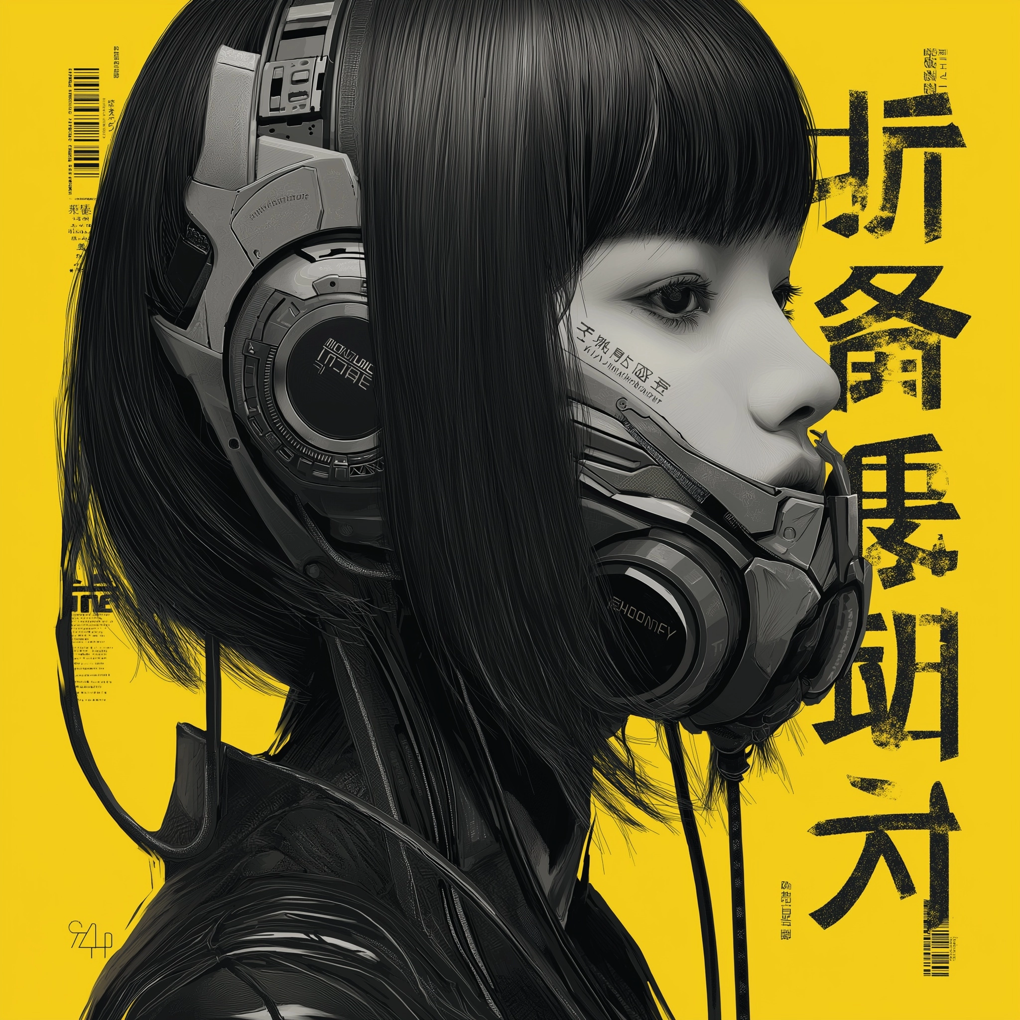 Japanese cyberpunk style