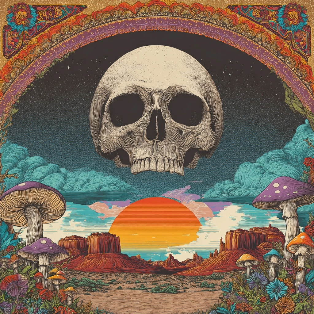 A poster for a Grateful Dead / Allman Bros. Band tribute concert