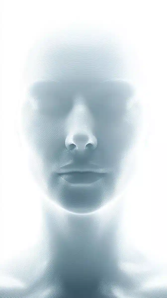 Ethereal Glass Woman Portrait