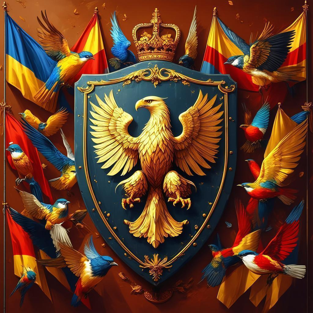 Golden Eagle Coat of Arms on Film