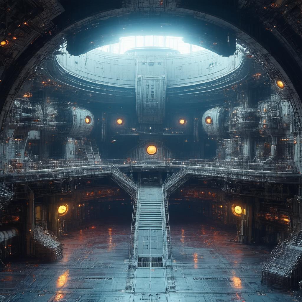 Evil Eyes Haunting an Abandoned Space Station
