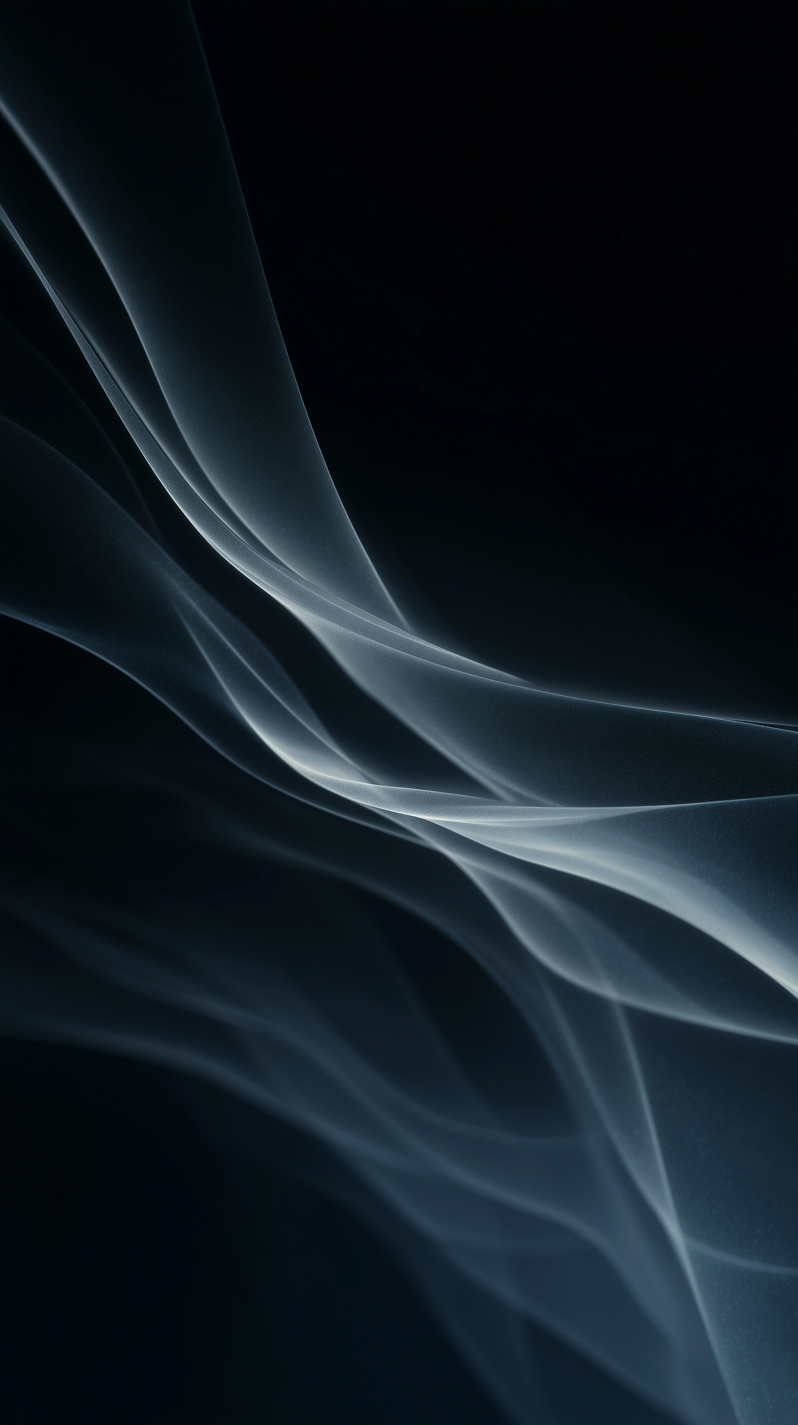 Cinematic abstract shot of very subtle flowing gradients in dark space, soft movement, minimal