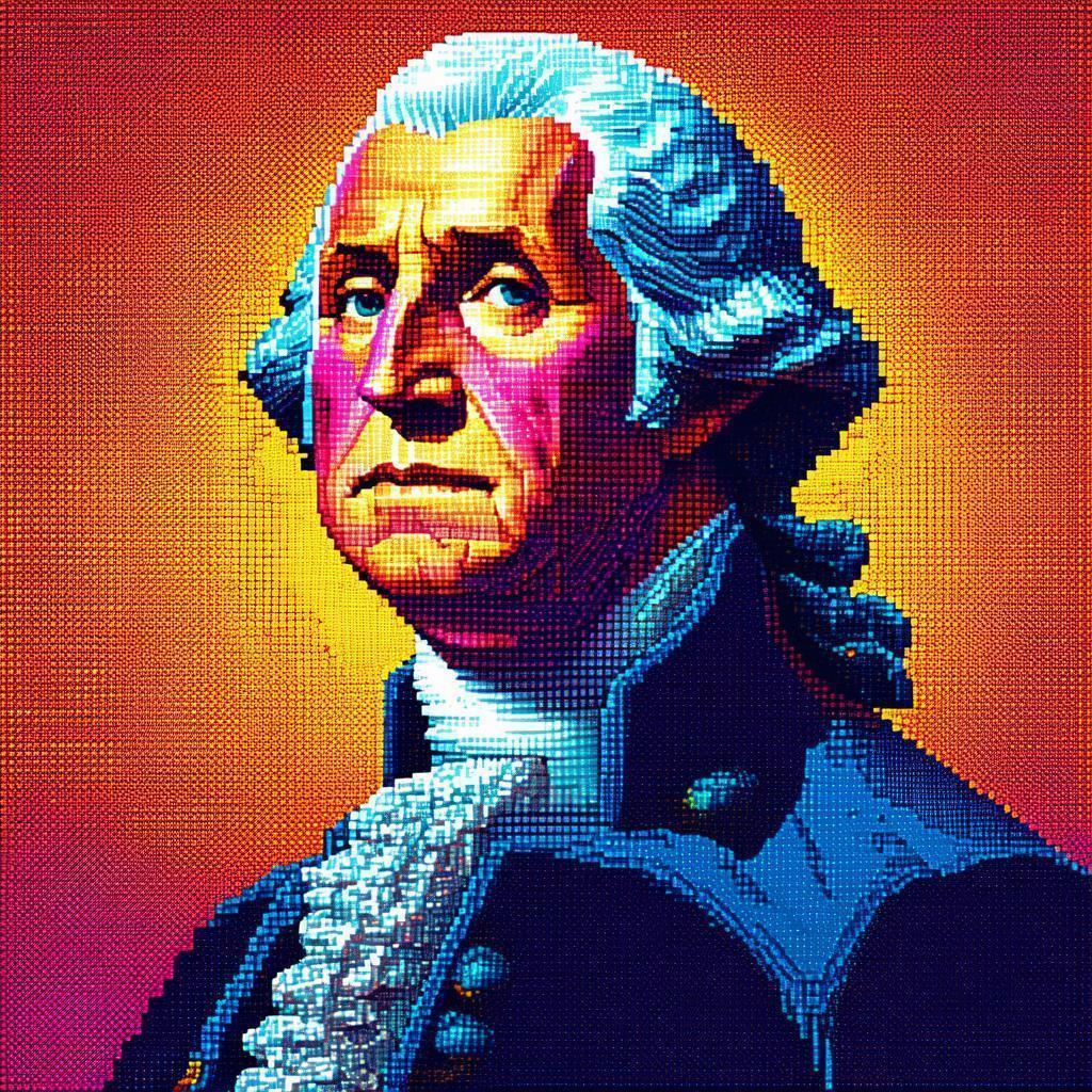 George Washington Destroyer of Worlds in Pixels