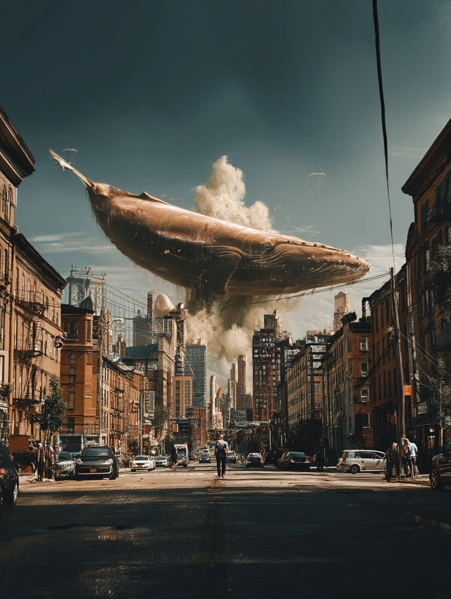 Whale in a dead end