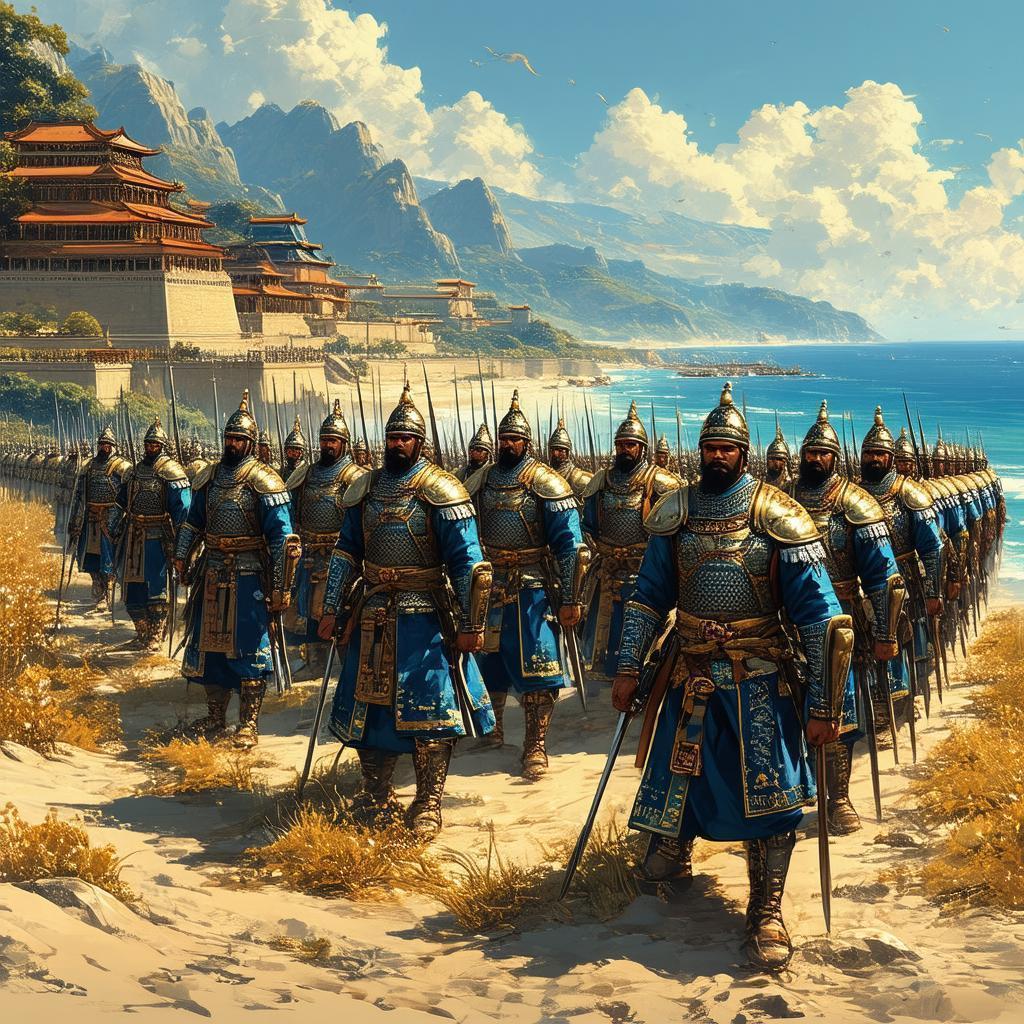 Imperial Dugong Army Assembled on Sunlit Coast
