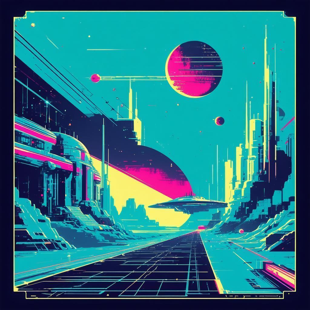 Retro Eighties Tracking Device in Cutout Style