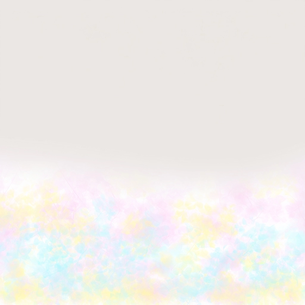 Wildflower garden illustration, soft watercolor style, pink blue and yellow flowers
